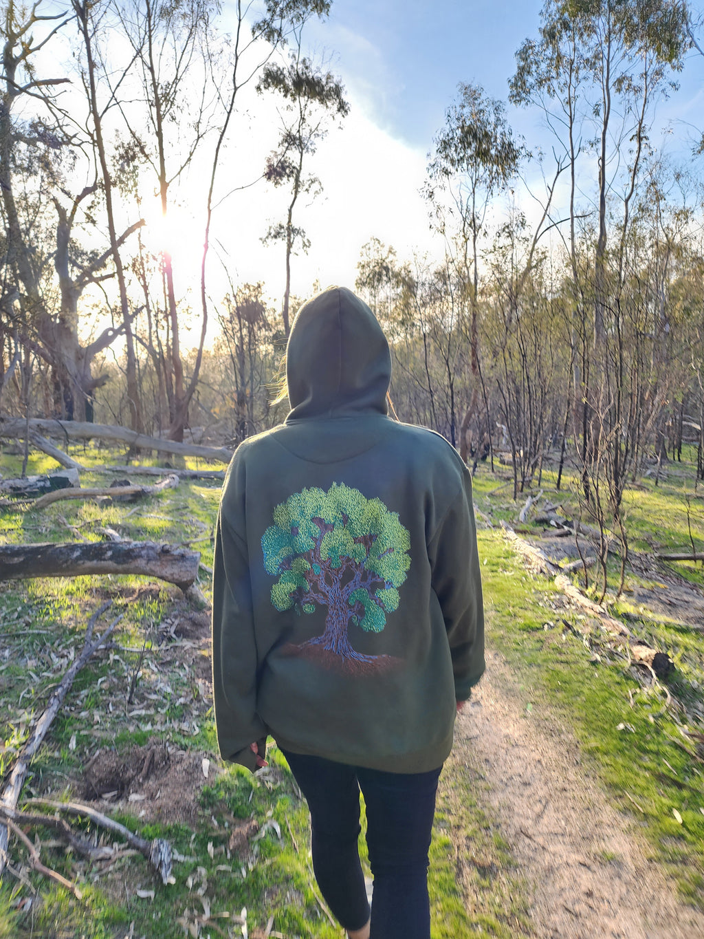 "Blue Gum" Hoodie Jumper